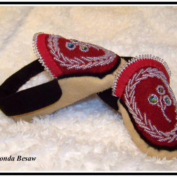 soft soled baby moccasins hand made and hand beaded