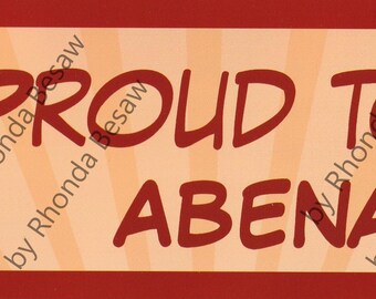 Proud to Be Abenaki (design by Rhonda Besaw)  Bumper Stickers