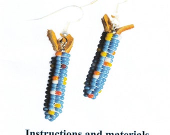 Beaded Corn Earrings Kit