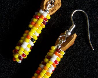 How to Make Indian Corn Earrings