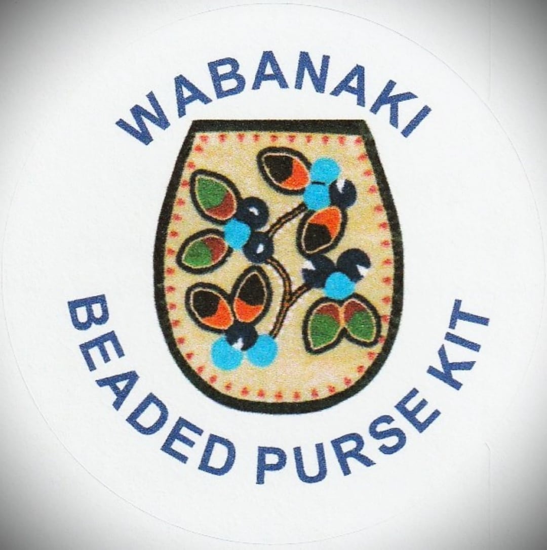 Wabanaki Beaded Purse Kit blueberry Design by Rhonda Besaw Etsy