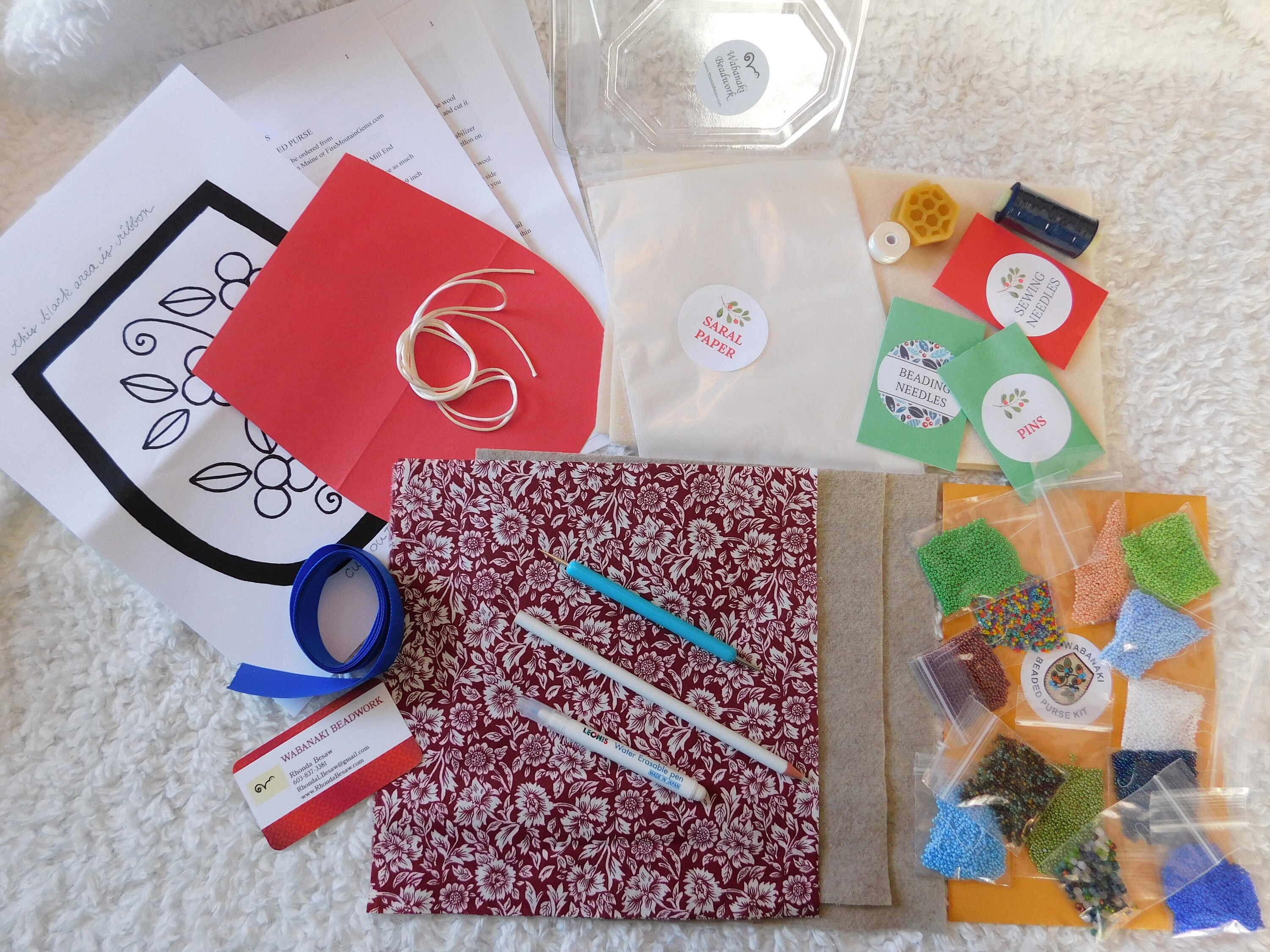 Wabanaki Beaded Purse Kit blueberry Design by Etsy