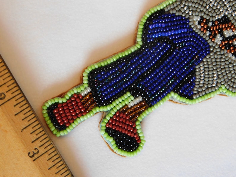 Hand Beaded Bernie Sanders design medallion