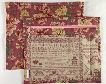 Project Bag 12&quot; x 14&quot; Threads That Bind Rose