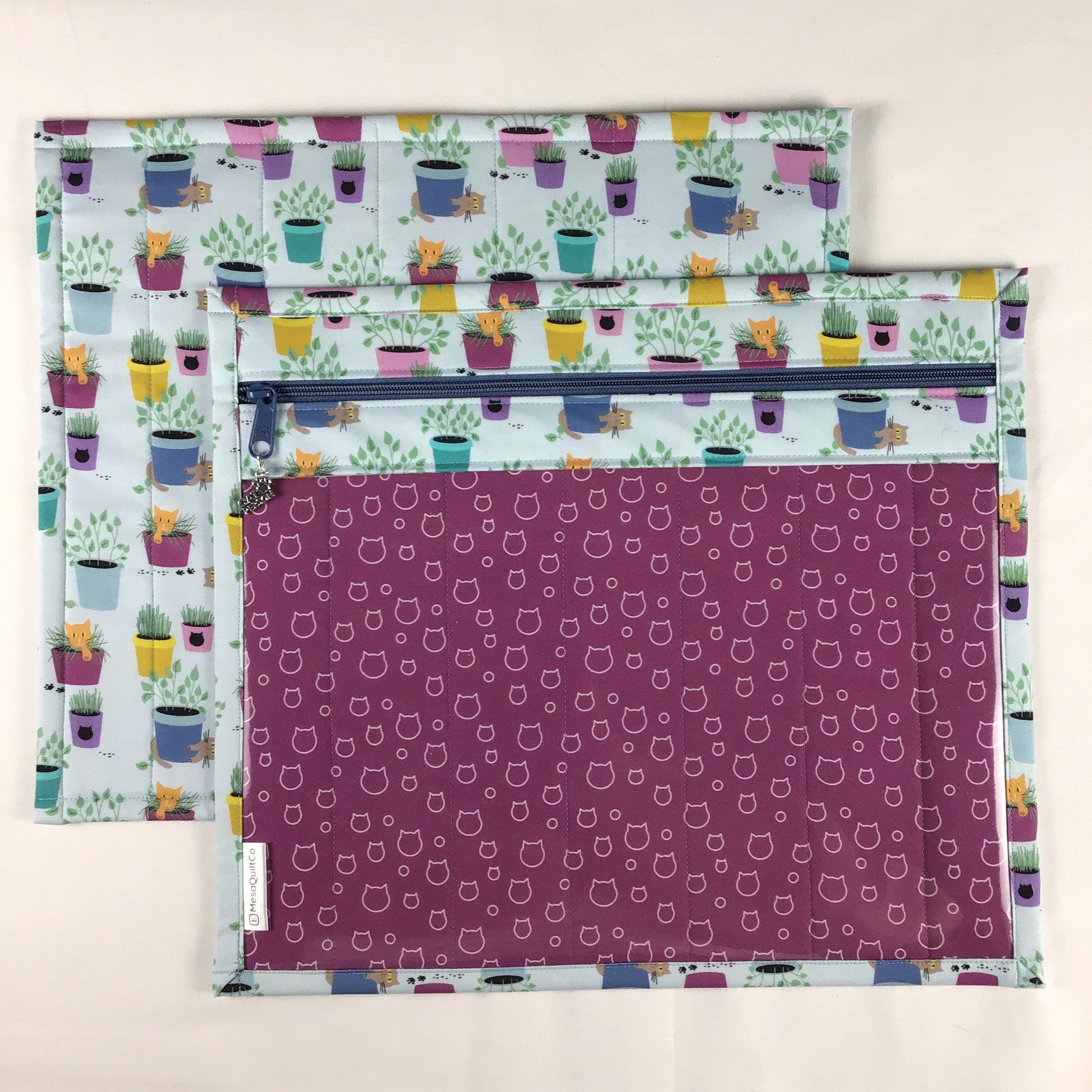 Bolsa para proyectos de 30 x 35 cm "Gatos entre las plantas"