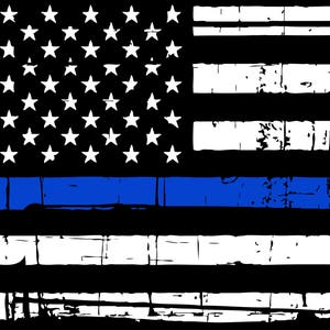 Distressed Thin Blue Line American Flag SVG Digital Files