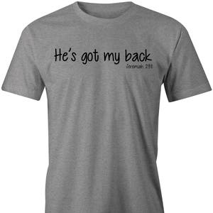 He's Got My Back Tshirt Jeremiah 29:11 image 3