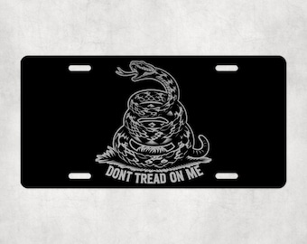Don&#39;t Tread On Me  Laser Engraved License Plate
