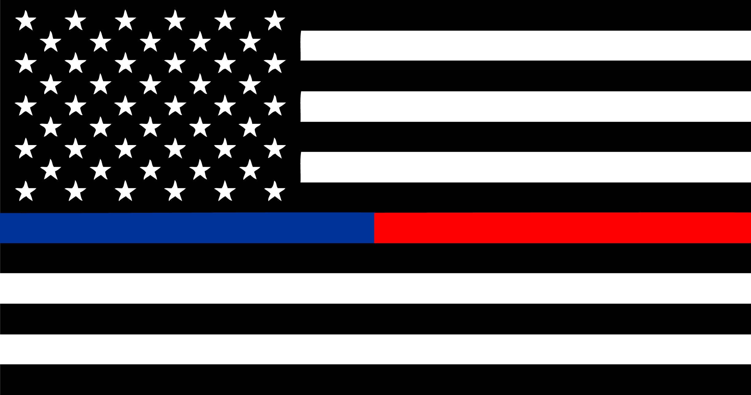 Double Thin Line red/blue American Flag SVG File - Etsy