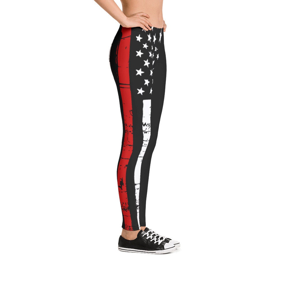 Womens Thin Red Line Leggings 