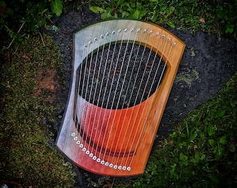 Pre Made Sale - 16 String Prism Lyre, Low Right Orientation {Ships next business day}