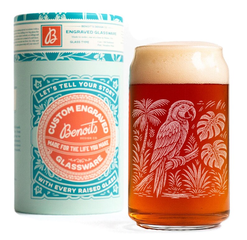 Benoit’s Design Co. Macaw Glassware - Thumbnail 5
