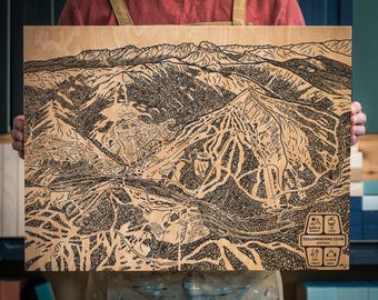 Engraved Ski Trail Maps