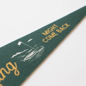 Gone Golfing Felt Pennant | Vintage Sports Banner, Golf Decor, Funny Golfer Gift, Golf Flag Wall Art Print, Golf Memorabilia, Golf Nursery image 5