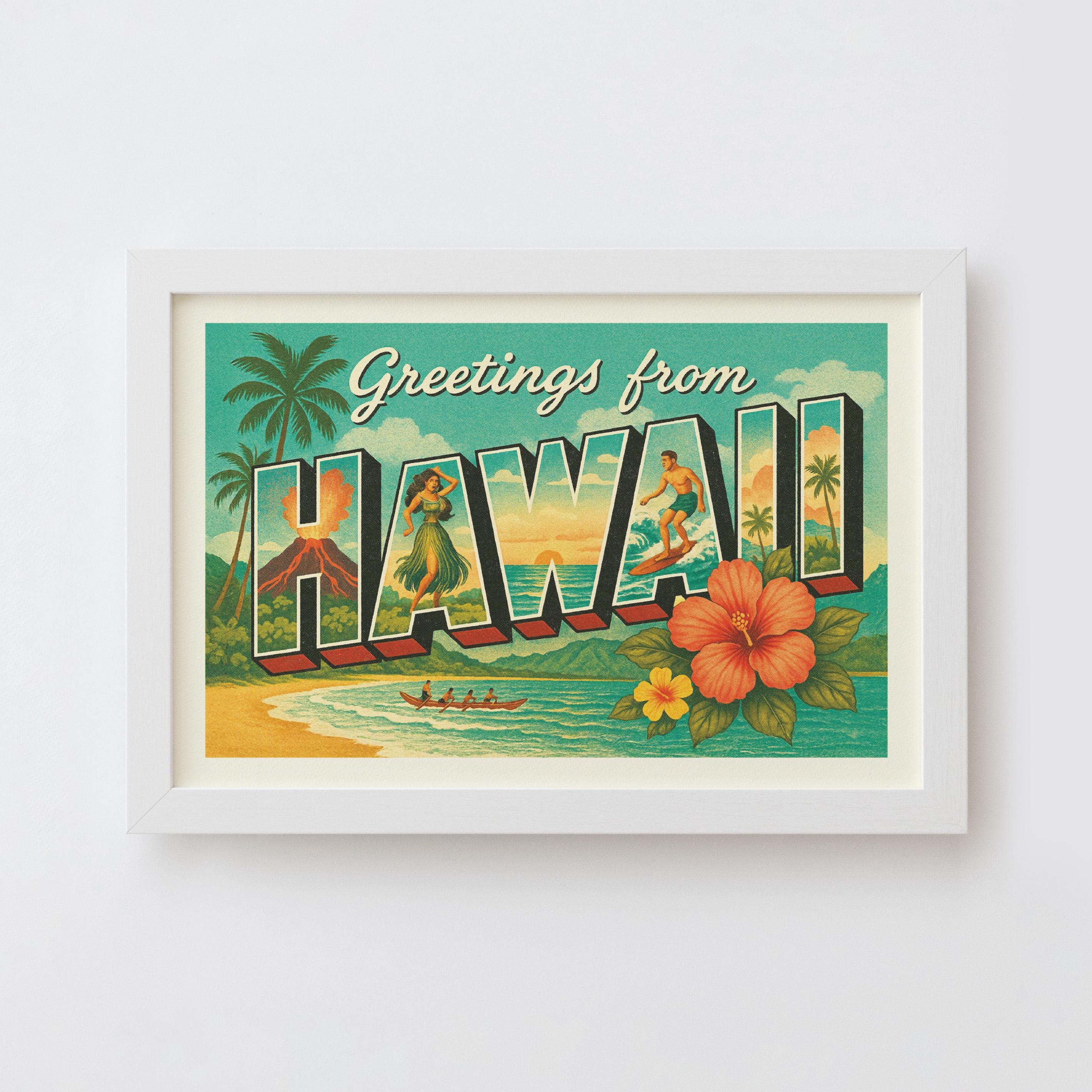 Hawaii vintage postcard - Etsy 日本