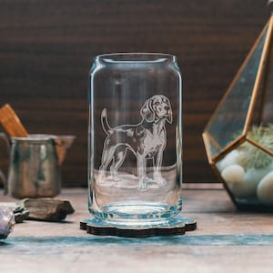 Vasos personalizables para perro Beagle / Nombre de tu perro. Vasos personalizados con grabado para cerveza, whisky, vino y otras bebidas. Regalo para amantes de las mascotas.