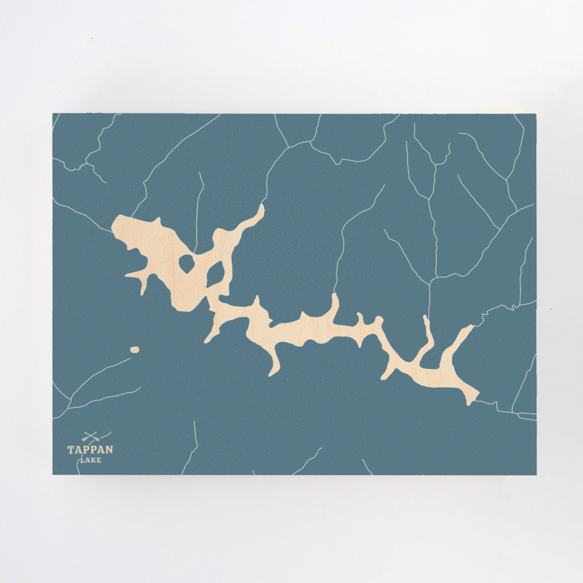 Tappan Lake Ohio Engraved Wood Wall Art Map Lake House Etsy