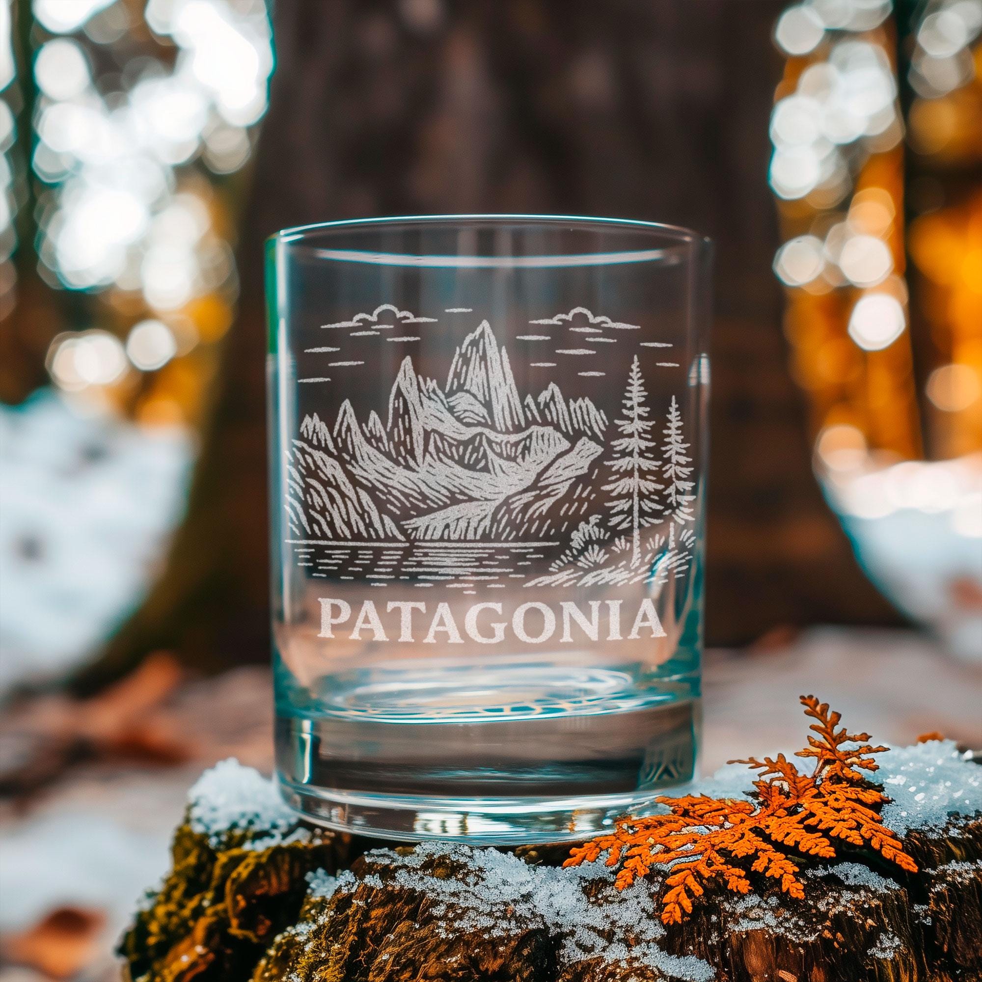 Patagonia Argentina and Chile Glass | Laser Etched Travel