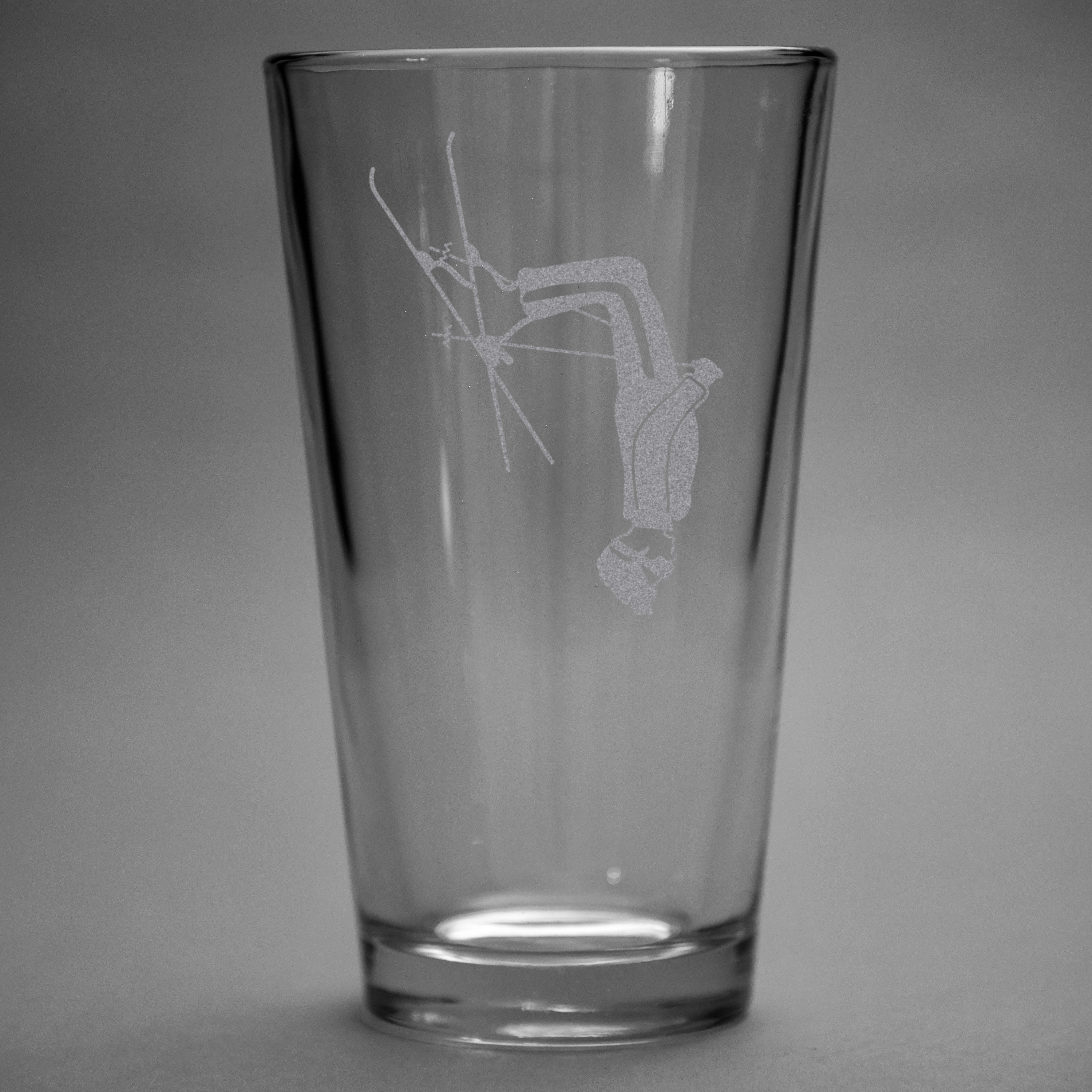 Classic Ski Tricks Pint Glasses Set of 4 Etched Beer Etsy
