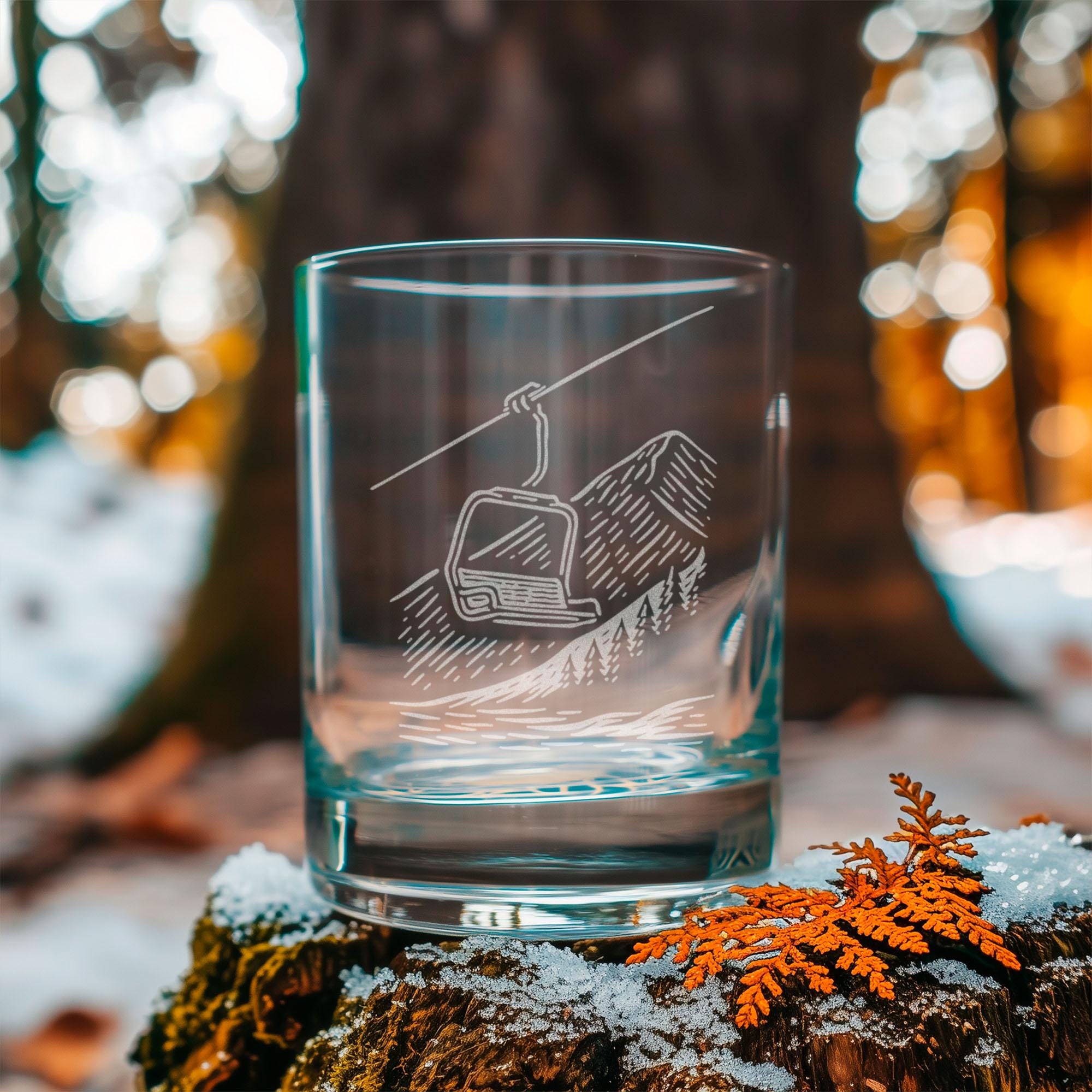 Skier shot glass