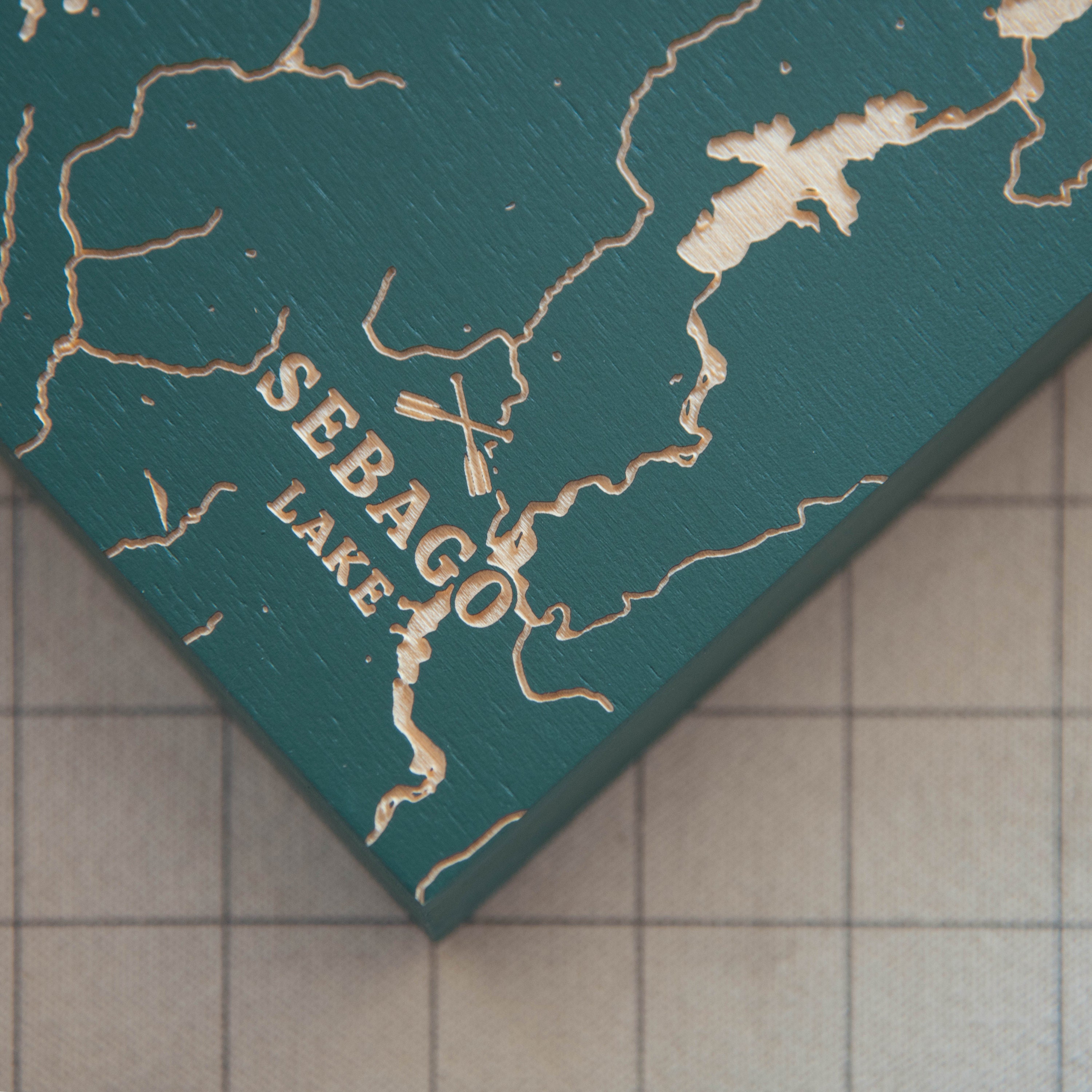 Lake Almanor California Laser Engraved Wood Wall Art Map Etsy