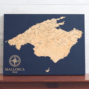 Mallorca, Spanien Karte | USt. wird nicht ausgewiesen, da der Verkäufer Kleinunternehmer im Sinne des UStG ist