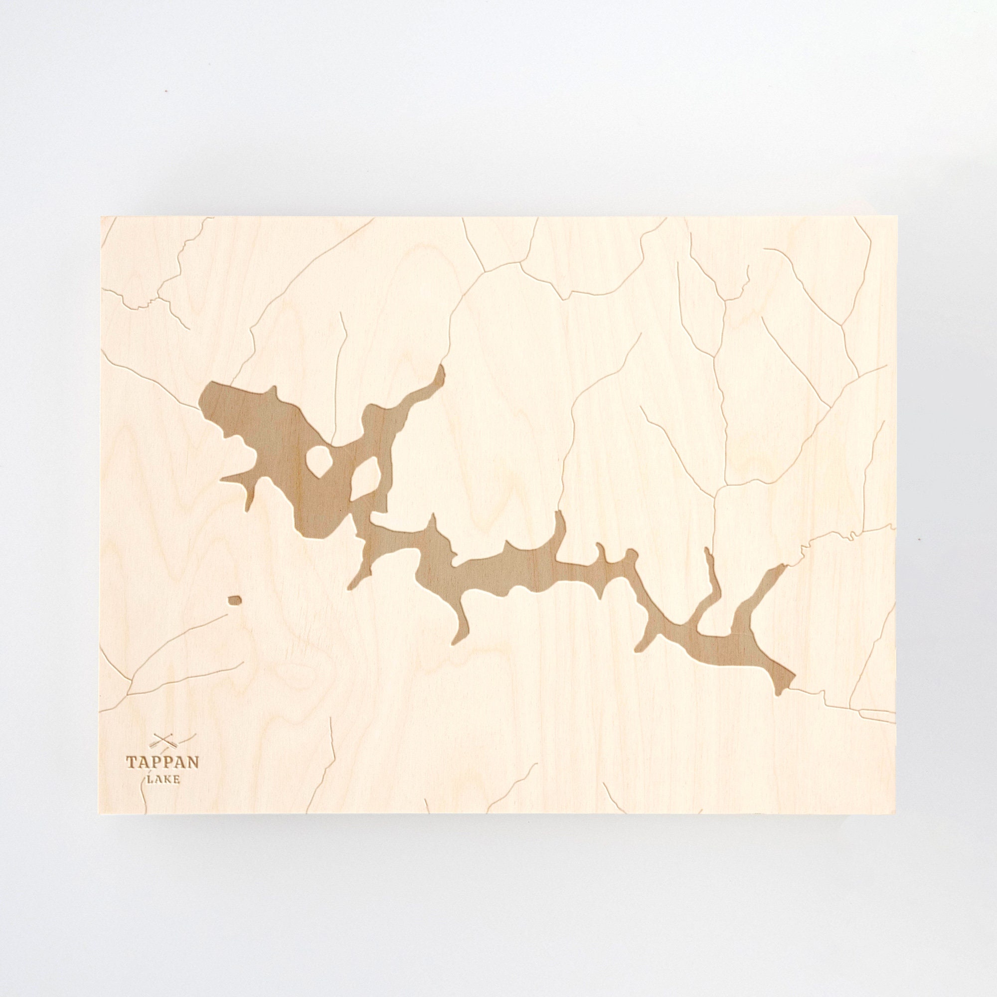 Tappan Lake Ohio Engraved Wood Wall Art Map Lake House Etsy