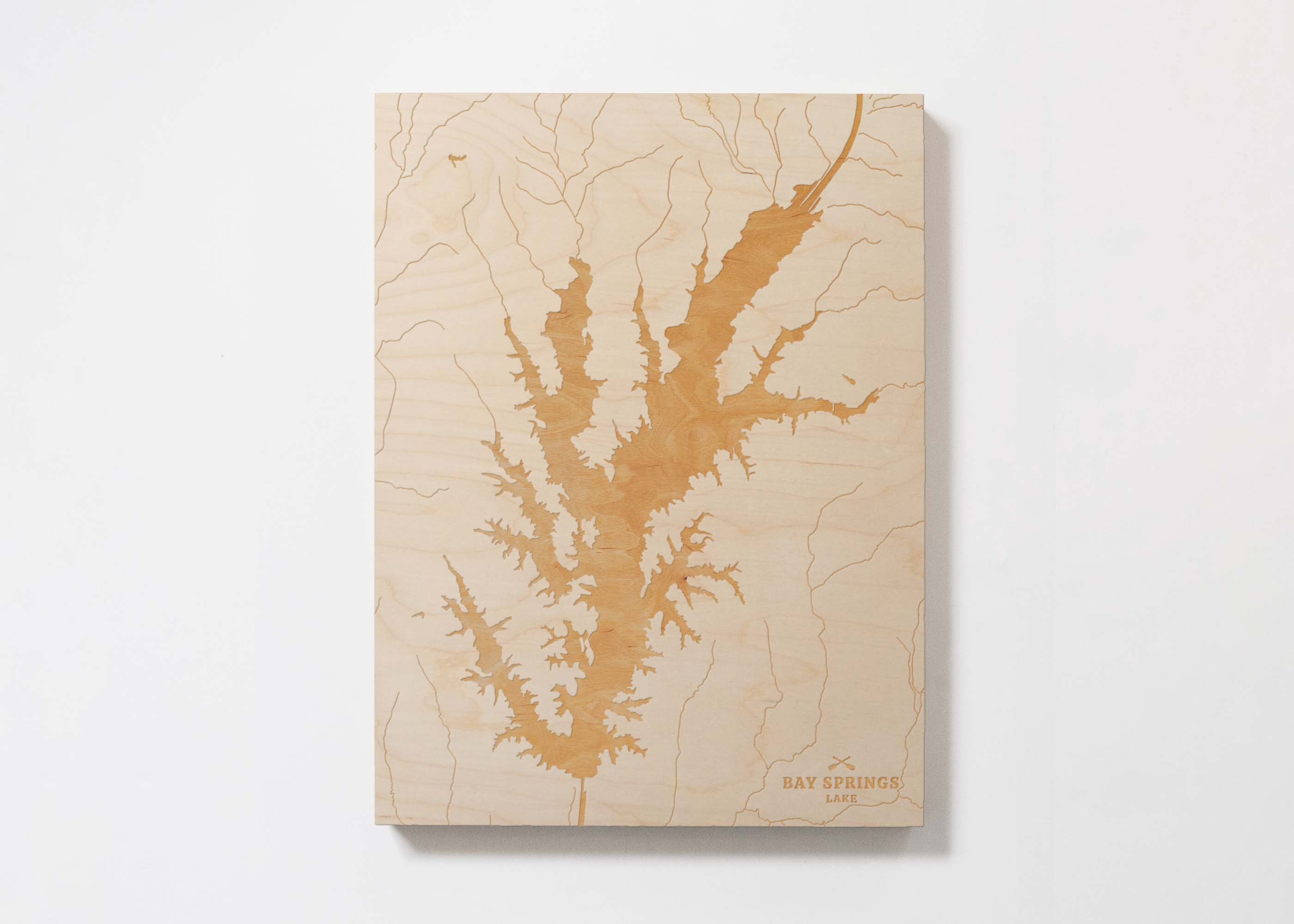 Bay Springs Lake Mississippi Engraved Map Art Cabin Print Etsy UK