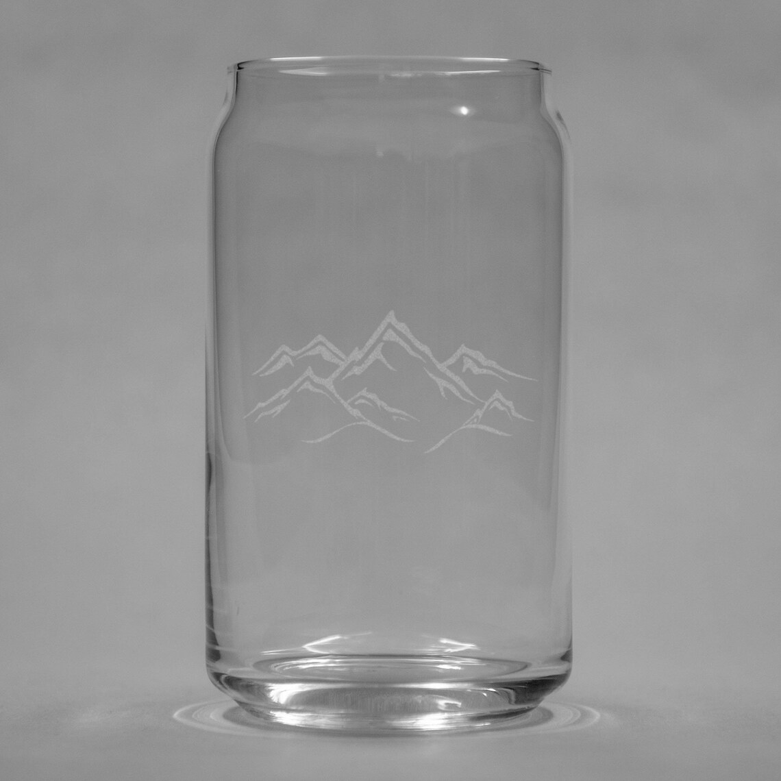 Mountains Etched Beer Can Glasses Set of 2 Etched Glasses Etsy
