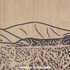 Lake Louise Alberta Canada Ski Trail Map | Engraved Wood Wall Art, Winter Cabin Decor, Snowboard Mountain Trail Poster, Personal Family Gift image 5