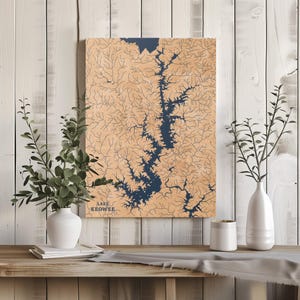 See Keowee Südcarolina | Benutzerdefinierte See Karte Wohnkultur, personalisierte See Haus Geschenk, Jahrestag Hochzeitslager Geschenk, gravierte Holz Wandkunst