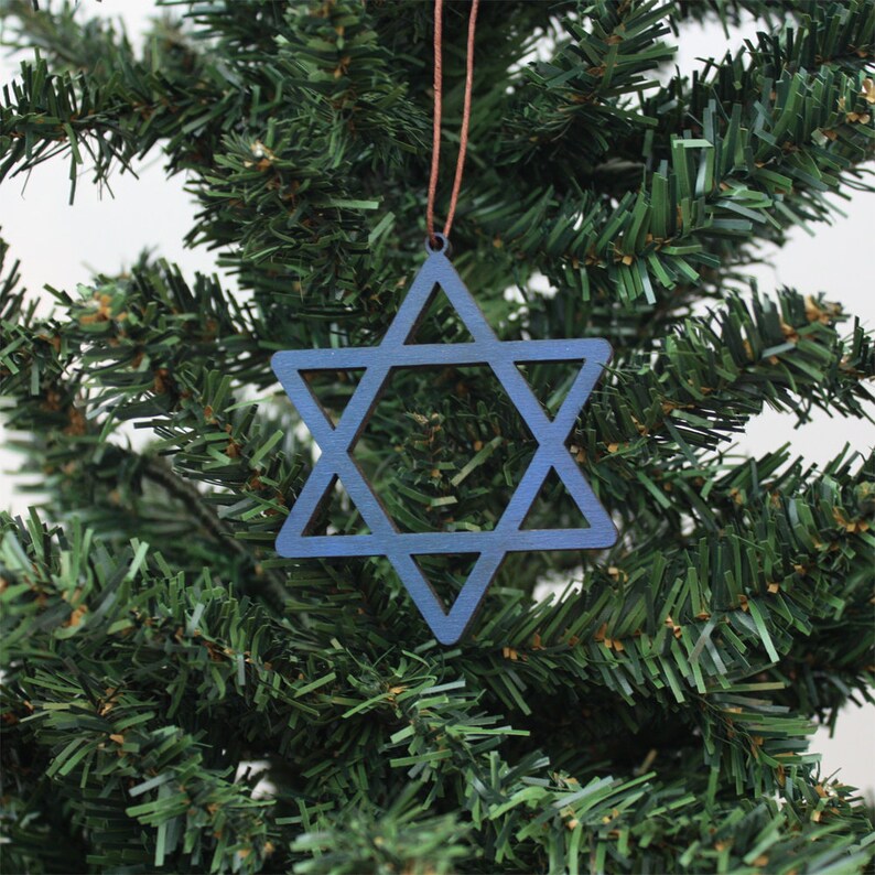 Star Of David Christmas Ornament 