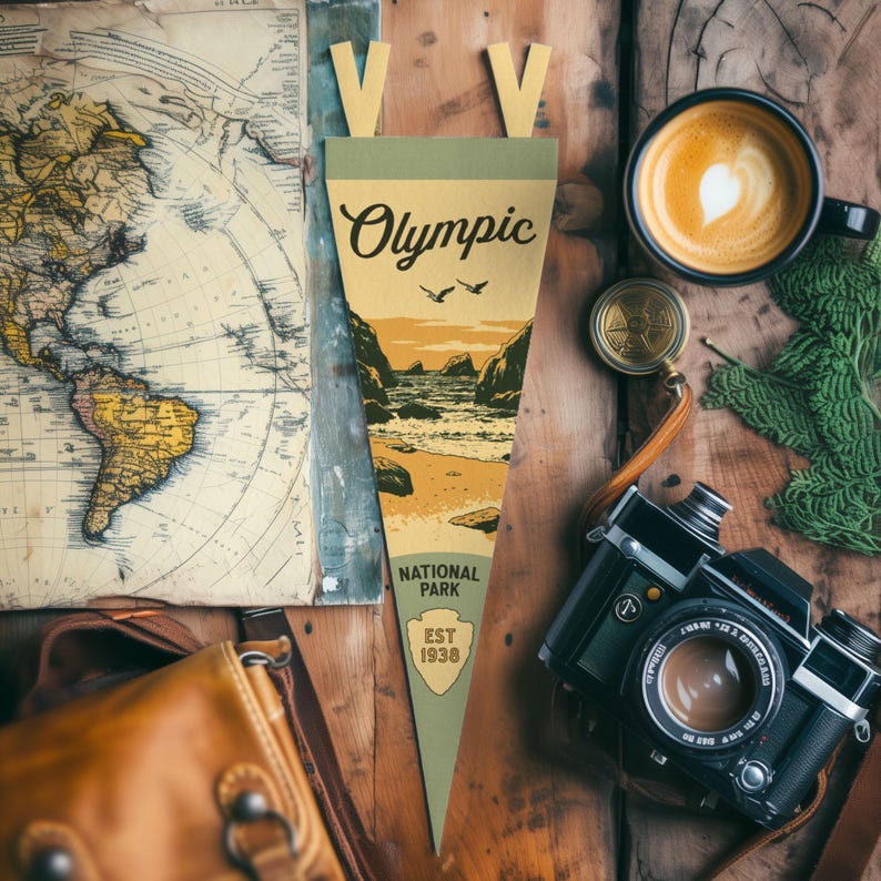Benoit’s Design Co. Olympic National Park Pennant - Thumbnail 4