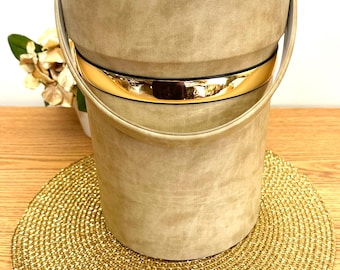 Grand seau à glace élégant Shelton-ware vintage, 1980s