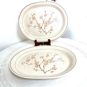 Vintage China Blossom Serving Platters from Corning USA, 1980s