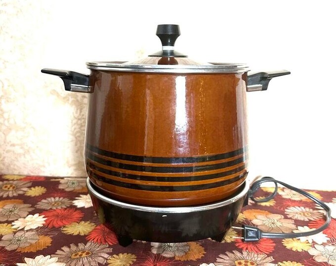 Vintage West Bend Slow Cooker, 6 Qt. Electric Crock Pot, Works Etsy