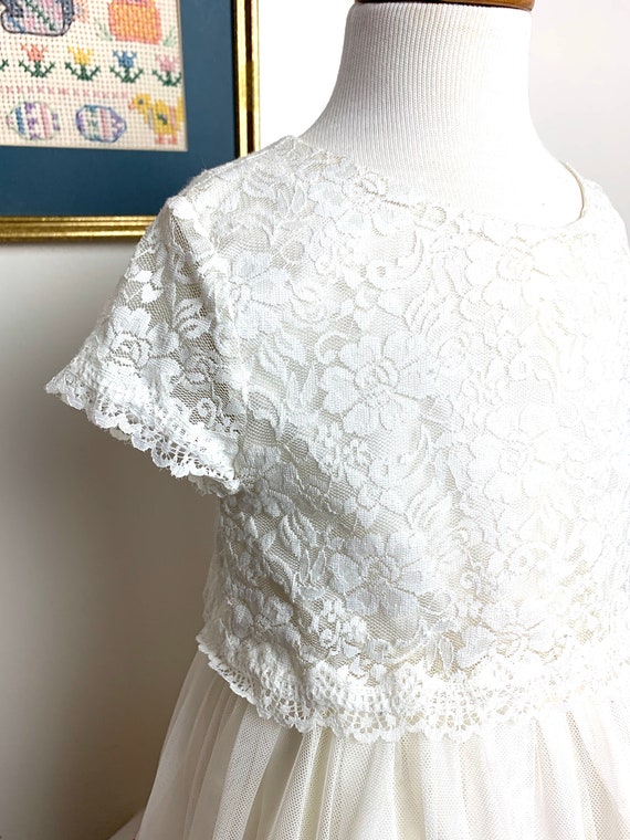 Lace R Girls White Lace Little Girls Special Event Lace Dress, Siz… - Gem