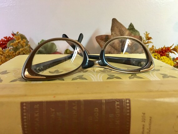 Vintage Bronze Cat Eye Glasses, 1950s - image 10