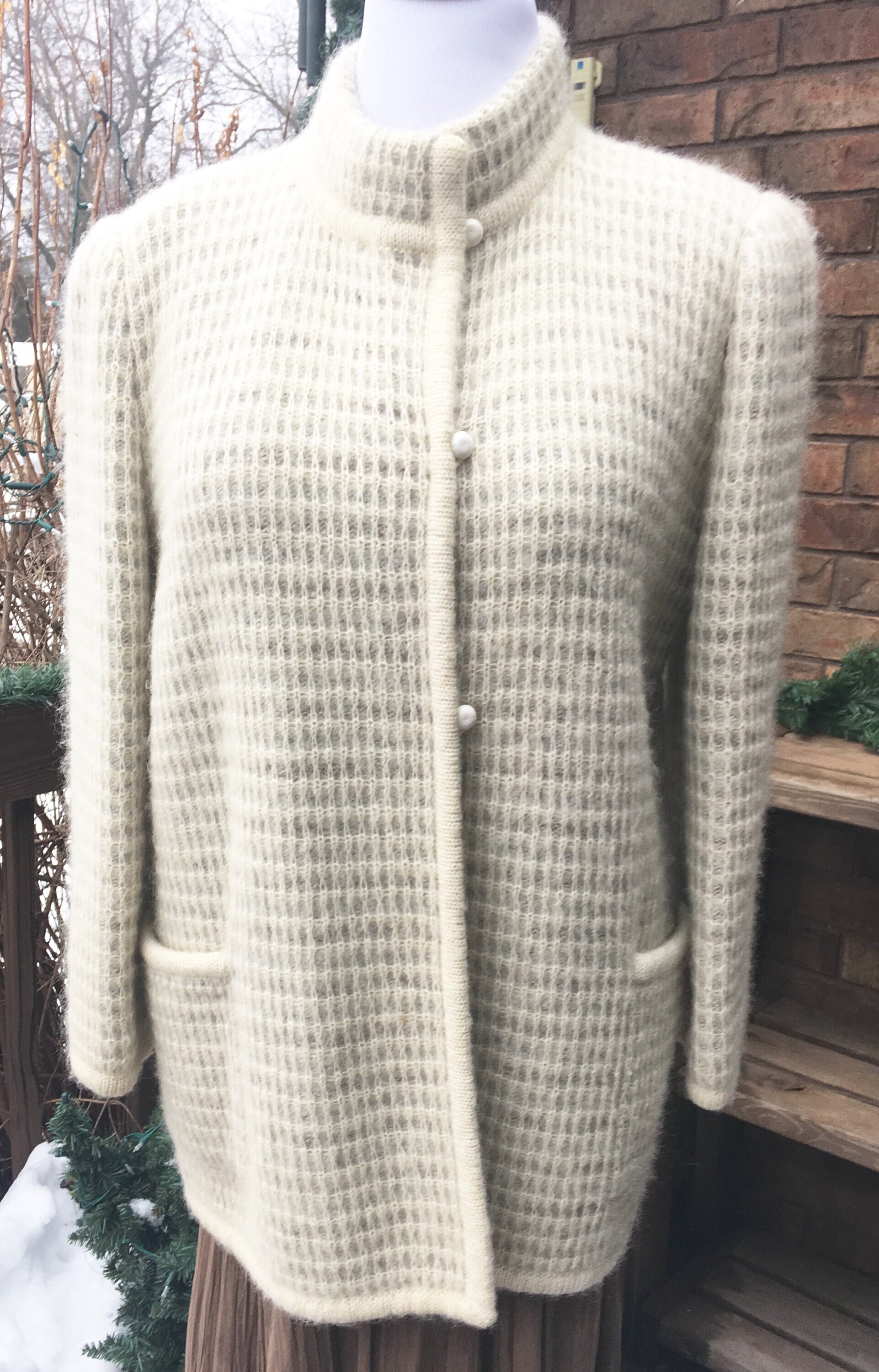 80〜90s made in Italy wool×mohair jacket 80s-90s Made in Italy wool x mohair jacket