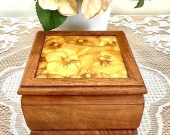 Vintage Reuge Solid Wood Music Box, "Masquerade" from Phantom of the Opera, 1960s