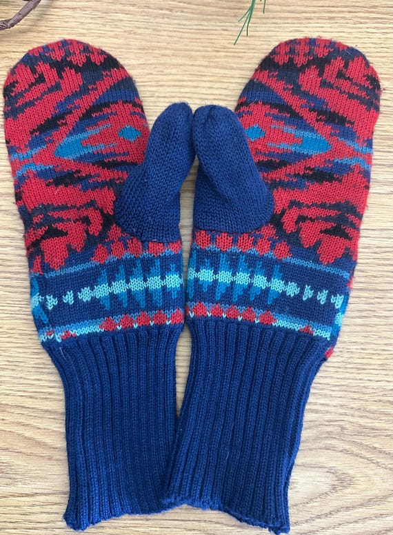 Vintage Pendleton Wool Mittens - image 5