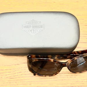 Vintage Harley Davidson Optical Tortoise Shell  Frames with Hard Case, HDX830  54-15-130