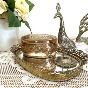 Vintage Gold Dresser Mirror - Etsy