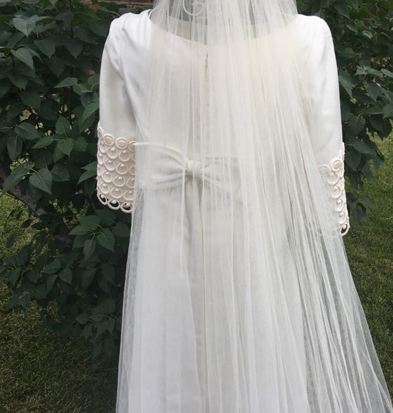 Emma Domb Vintage Wedding Dress, Size 9, 1960s - image 4
