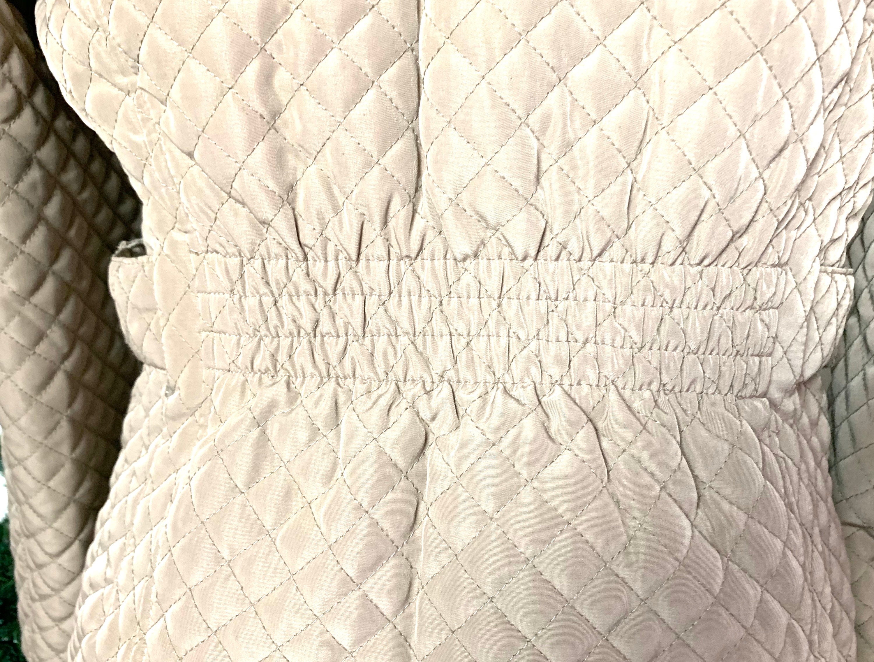 Gallery Quilted Size Giacca L - Beige Etsy Jacket,