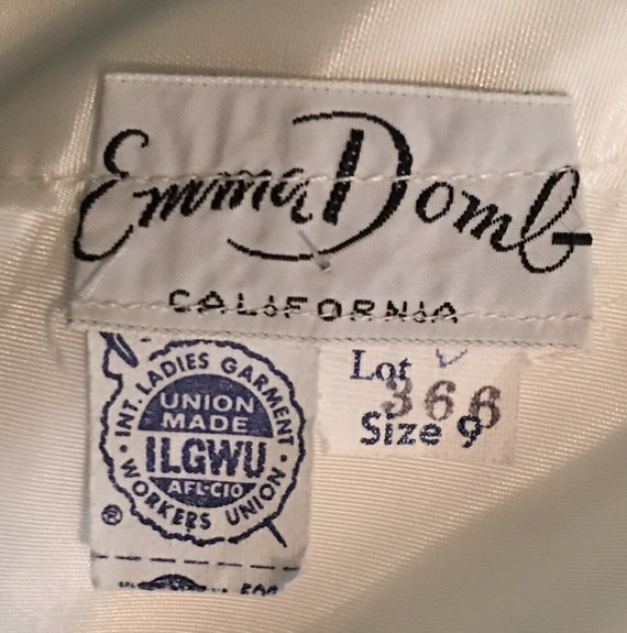 Emma Domb Vintage Wedding Dress, Size 9, 1960s - image 9