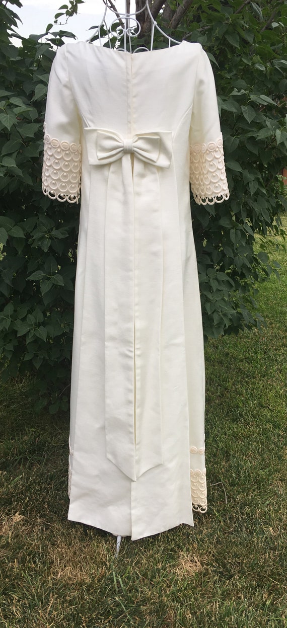 Emma Domb Vintage Wedding Dress, Size 9, 1960s - image 2