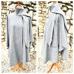 80s Wool Cape - Etsy