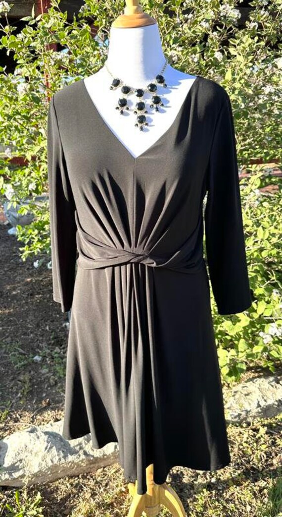 Vintage Classic Little Black Fit and Flare Dress,… - image 3