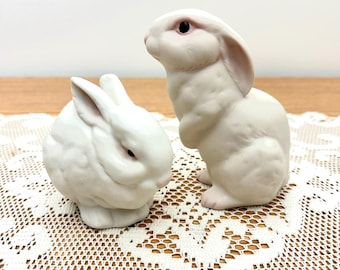 Vintage Collectible Cybis USA Bunnies, Mr. Snowball and Bon Bon